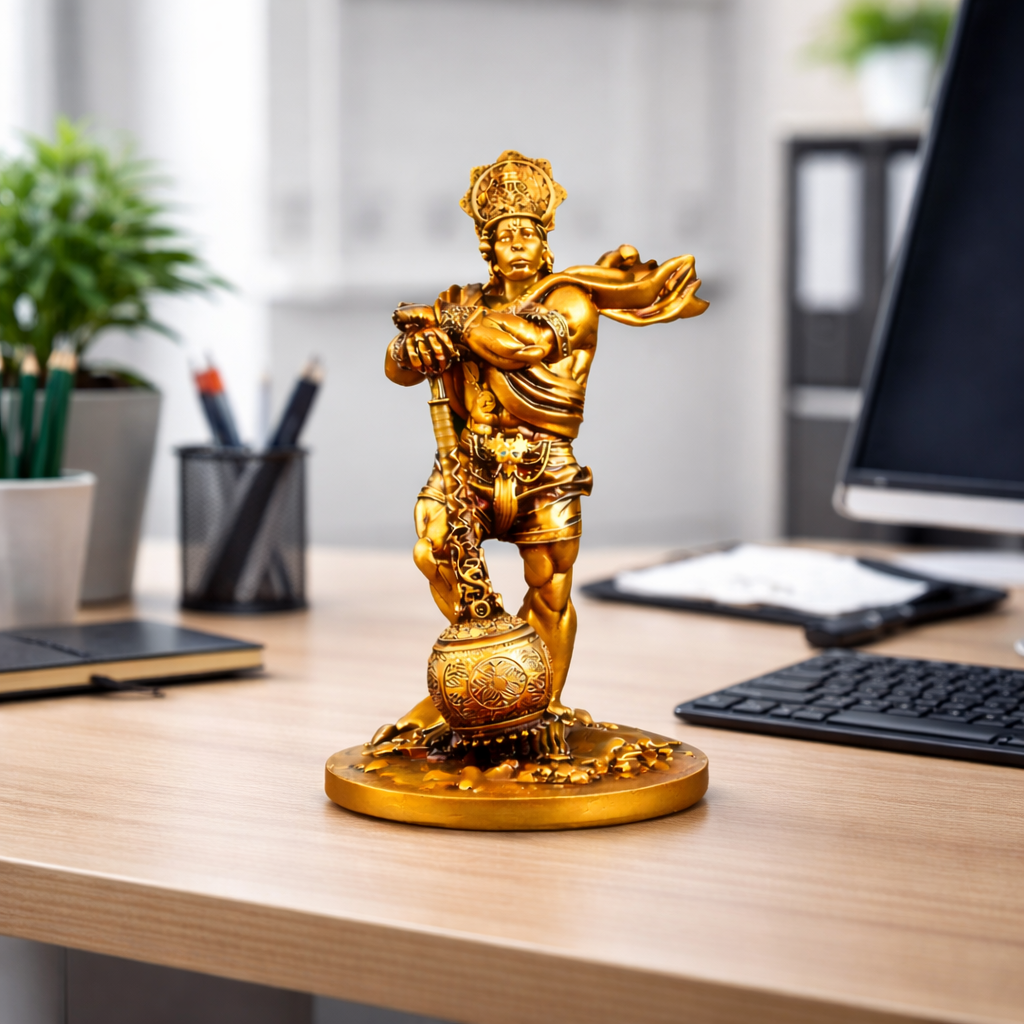 Bahubali Hanuman Ji For Car Dashboard & Office Desk