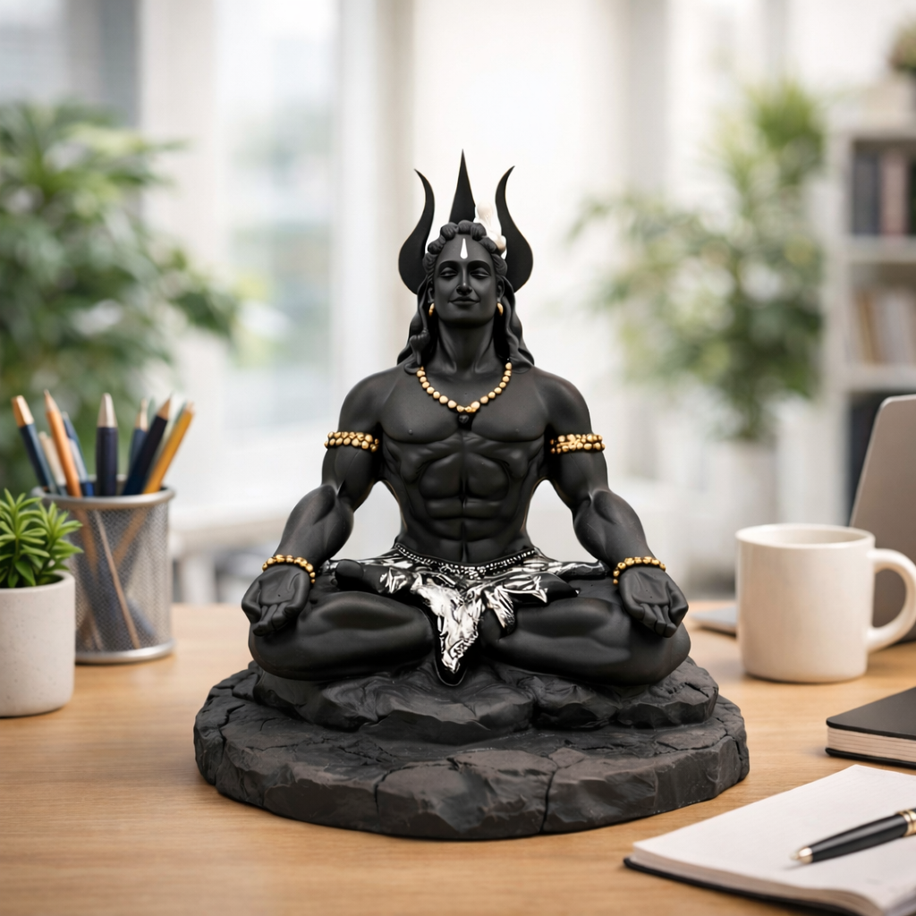 Meditating Lord Shiva Idol