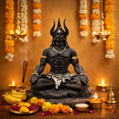 Meditating Lord Shiva Idol