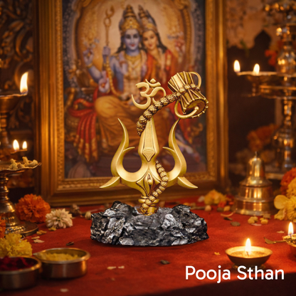 Om Shivay Trishul ( 4 x 3 Inches )